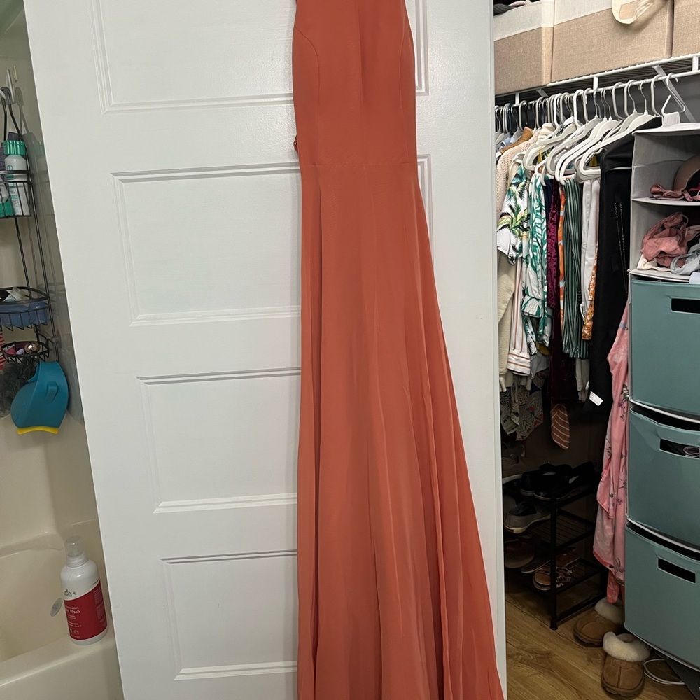 Azazie Vibrant Orange Dress